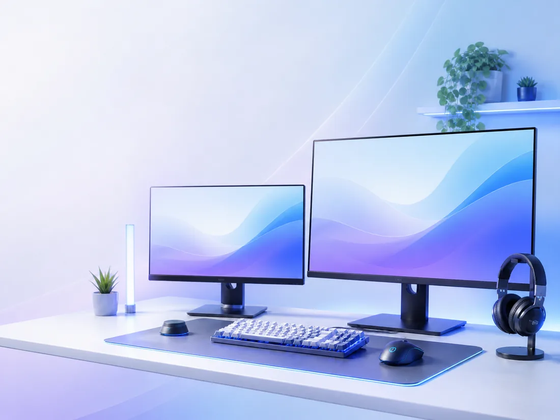 Beispielhafte Monitor-Abbildung für Gaming und Office